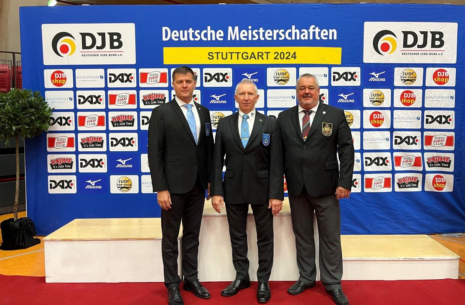 Das bayerische Kampfrichtertrio Alexander Berger (v.l.), Klaus Pfaffl und Bernd Röder.