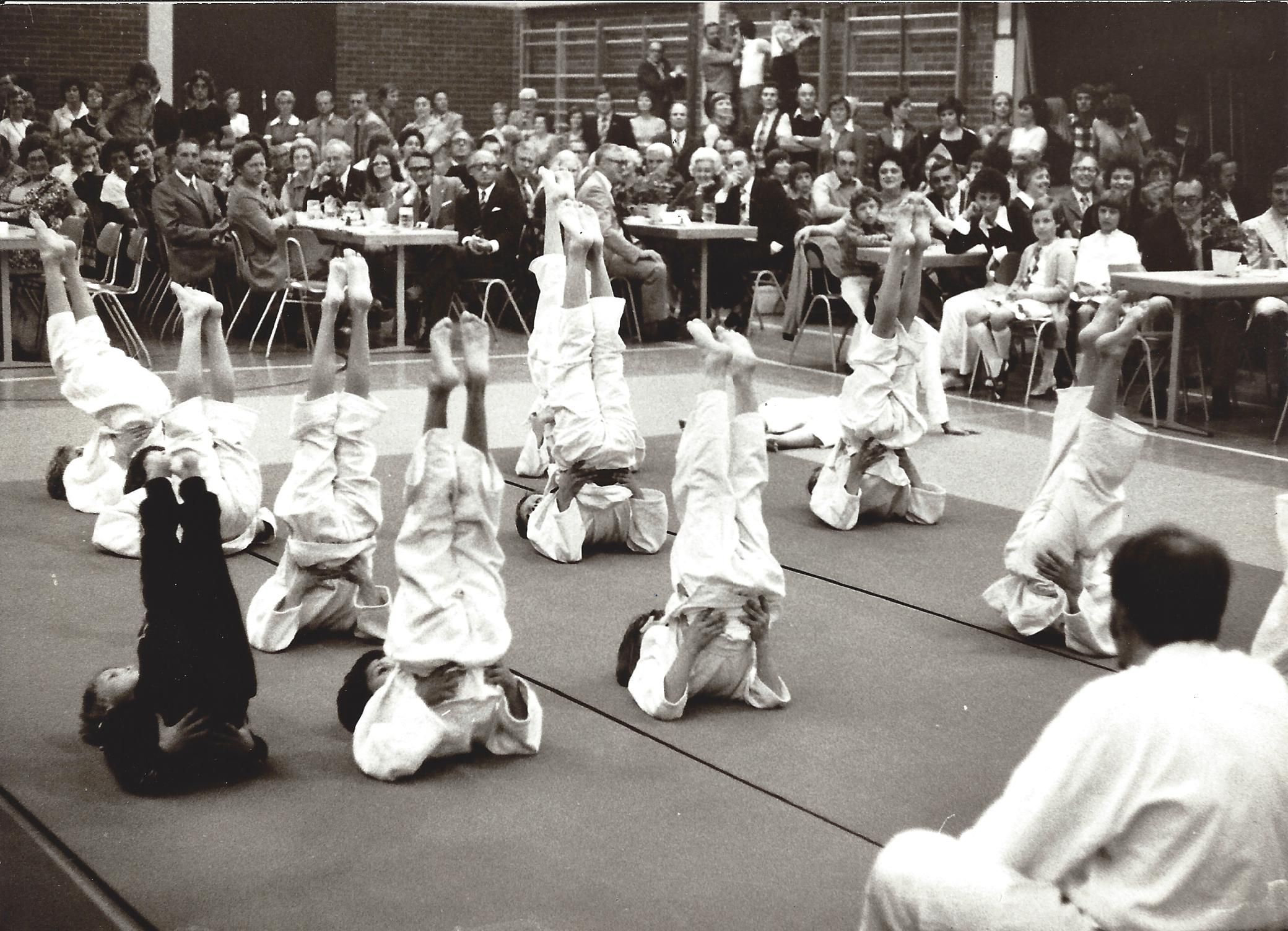 Judo Vorführung anlässlich der 50-Jahr-Feier des Hauptvereins im Jahr 1972