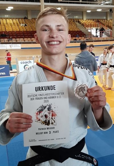Bronzemedaille für Patrick Weisser bei Deutscher Judo-Meisterschaft